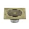 Kingston Brass BSF4262AB Watercourse Symmetric 4" Square Grid Shower Drain, Brass BSF4262AB - alternate 1
